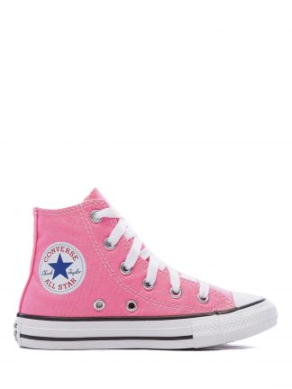 کفش کتانی ساق بلند دخترانه صورتی مدل CHUCK TAYLOR ALL STAR کانورس تصویر ۱