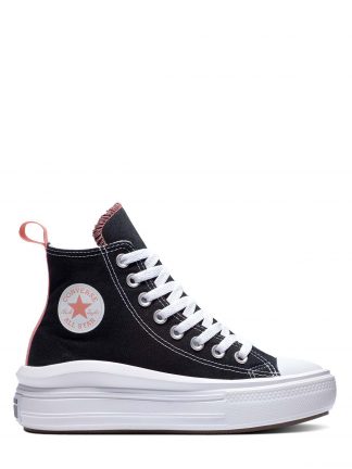 کفش کتانی ساقدار زنانه مشکی مدل CHUCK TAYLOR ALL STAR MOV کانورس تصویر ۱