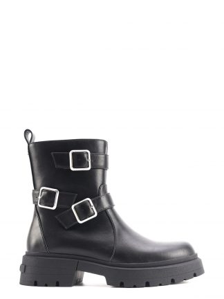 نیم بوت بایکر زنانه مشکی مدل FERANA 4PR ناین وست تصویر ۱