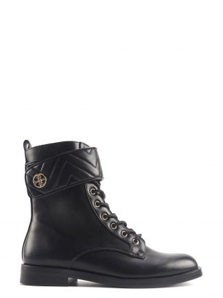 نیم بوت تخت زنانه مشکی مدل VALERIA 4PR ناین وست تصویر ۱