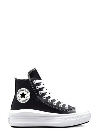 کفش کتانی ساقدار زنانه مشکی مدل CHUCK TAYLOR ALL STAR MOV کانورس تصویر ۱