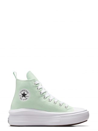 کفش کتانی ساق بلند زنانه سبز مدل CHUCK TAYLOR ALL STAR MOV کانورس تصویر ۱