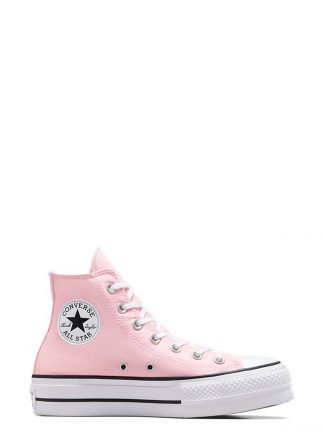 کفش کتانی ساق بلند زنانه صورتی مدل CHUCK TAYLOR ALL STAR LIF کانورس تصویر ۱
