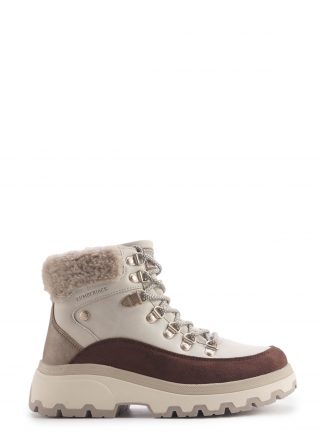 نیم بوت زنانه بژ خزدار مدل JENNIE 4PR لامبرجک تصویر ۱