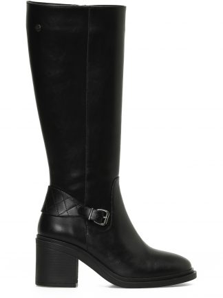 بوت پاشنه دار زنانه مشکی سگک دار مدل LOLLA 4PR اینجی تصویر ۱