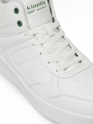 کفش کتانی ساق بلند مردانه سفید مدل LOWNER PU HI 5FX کینتیکس تصویر ۱