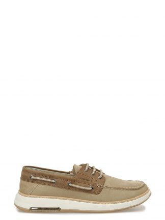 کفش قایقی مردانه بژ مدل ELVAS 5FX لامبرجک تصویر ۱