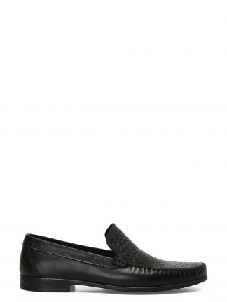 کفش موکاسین مردانه مشکی مدل ALONSO 5FX اینجی تصویر ۱