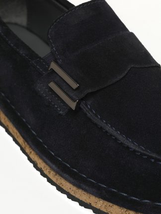 کفش لوفر مردانه سرمه ای مدل MANJO 5FX اینجی تصویر ۱