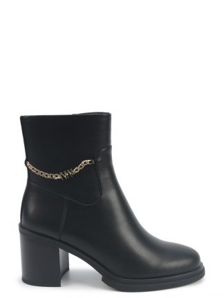 نیم بوت پاشنه دار زنانه مشکی مدل NATALIE 5PR ناین وست تصویر ۱