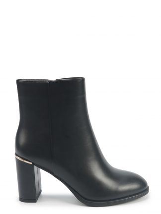 نیم بوت پاشنه دار زنانه مشکی مدل OLGA 5PR ناین وست تصویر ۱