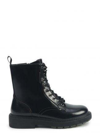 نیم بوت تخت زنانه مشکی مدل DESTA 5PR ناین وست تصویر ۱