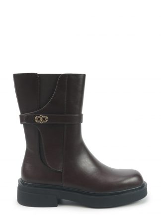 نیم بوت تخت زنانه قهوه ای مدل CANGER 5PR ناین وست تصویر ۱