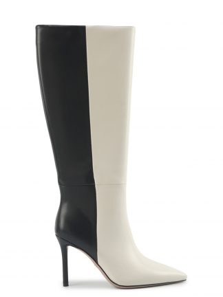 بوت پاشنه دار زنانه سفید مدل JUSTIN 5PR ناین وست تصویر ۱