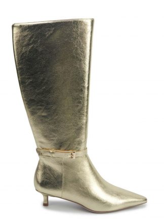 بوت پاشنه دار زنانه طلایی مدل SHONDA 5PR ناین وست تصویر ۱