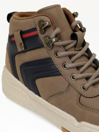 کفش کتانی ساق بلند پسرانه قهوه ای مدل TORAN F 5PR کینتیکس تصویر ۱