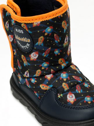 نیم بوت برفی پسرانه سرمه ای مدل BETIS B 5PR کینتیکس تصویر ۱