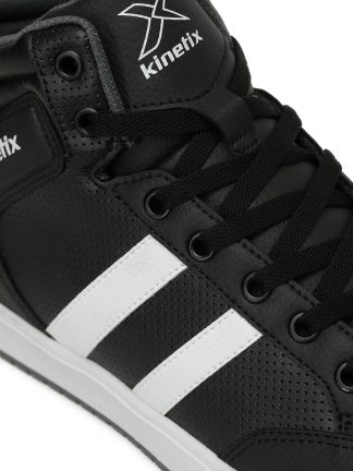 کفش کتانی ساق بلند مردانه مشکی مدل KORT PU HI 5PR کینتیکس تصویر ۱