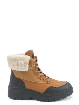 نیم بوت زنانه قهوه ای خز دار مدل MOLINA 5PR لامبرجک تصویر ۱