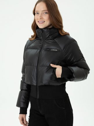 کاپشن زنانه مشکی یو اس پولو