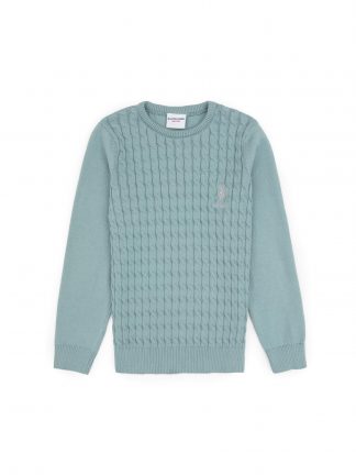 پلیور دخترانه نعنایی یو اس پولو