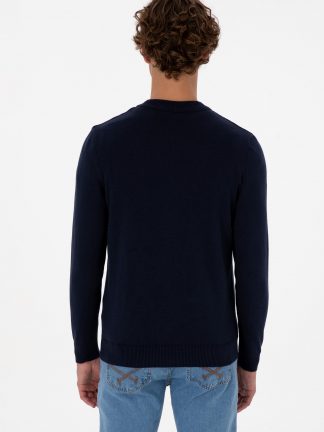 ژاکت مردانه سرمه ای یو اس پولو