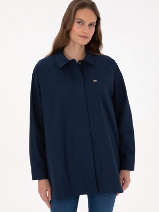 شومیز زنانه سرمه ای یو اس پولو