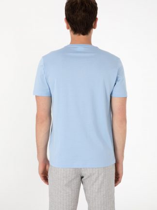 تی شرت مردانه آبی روشن یو اس پولو