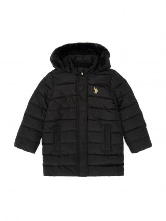 کاپشن دخترانه مشکی یو اس پولو