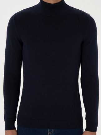 پلیور مردانه سرمه ای یو اس پولو