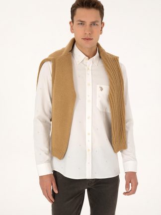 پیراهن آستین بلند مردانه یو اس پولو