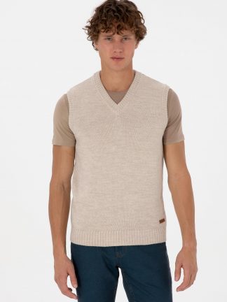 جلیقه مردانه بژ یو اس پولو