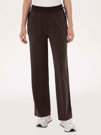 شلوار راحتی زنانه قهوه ای پیرکاردین