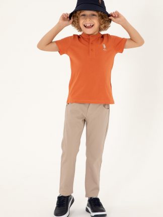 تی شرت پسرانه دارچینی یو اس پولو