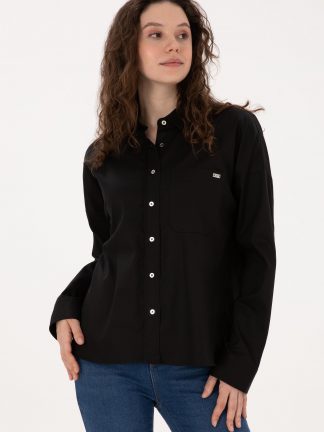 شومیز زنانه مشکی یو اس پولو