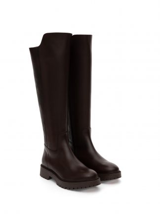 بوت زنانه قهوه ای یو اس پولو