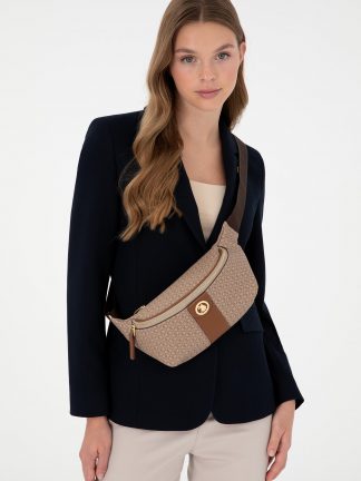 کیف کمری زنانه بژ یو اس پولو