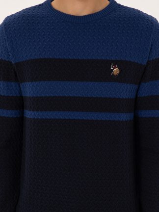 پلیور مردانه سرمه ای یو اس پولو