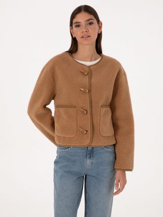 ژاکت زنانه شتری پیرکاردین