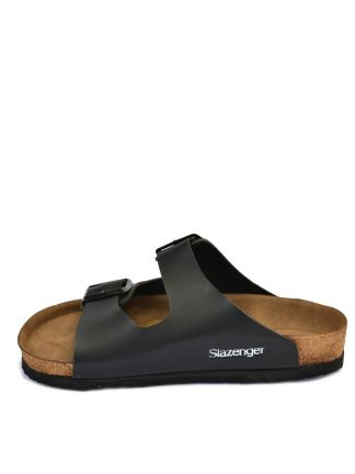 صندل زنانه مشکی دوبنده سگکدار مدل LENS اسلازنگر تصویر ۱