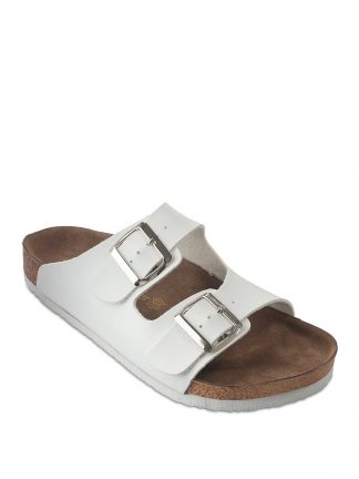 صندل مردانه سفید دوبنده سگکدار مدل LENS اسلازنگر تصویر ۱