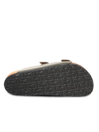 صندل مردانه خاکی دوبنده سگکدار مدل LENS اسلازنگر تصویر ۱