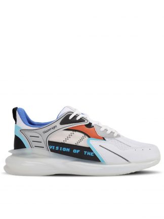 کفش اسپرت مردانه سفید زیره شفاف اسلازنگر تصویر ۱