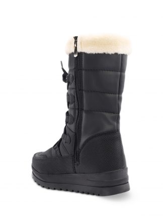 نیم بوت برفی دخترانه مشکی خز دار مدل HOPE I اسلازنگر تصویر ۱