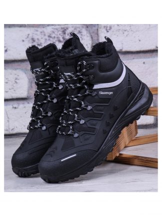 نیم بوت کوهنوردی مردانه مشکی زیپدار مدل 4K اسلازنگر تصویر ۱