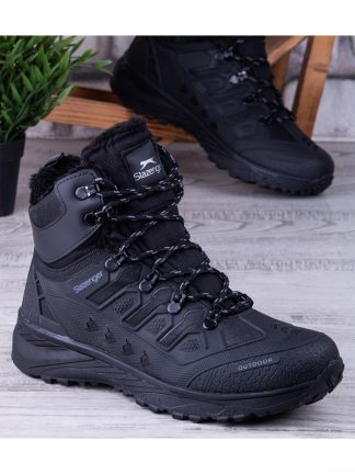 نیم بوت کوهنوردی مردانه مشکی زیپدار مدل Hidra اسلازنگر تصویر ۱