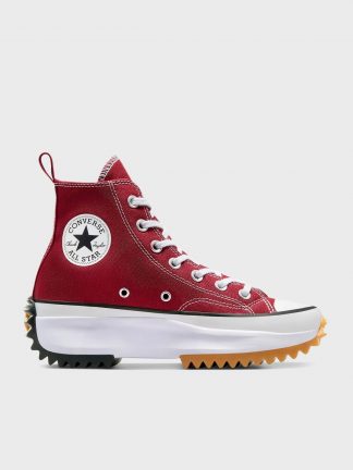 کفش کتانی ساق بلند زنانه قرمز مدل A12598C 642 کانورس تصویر ۱