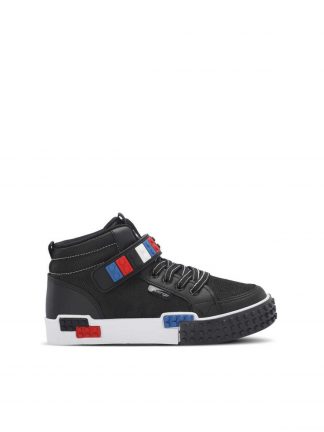 کفش کتانی ساق بلند پسرانه مشکی مدل North اسلازنگر تصویر ۱