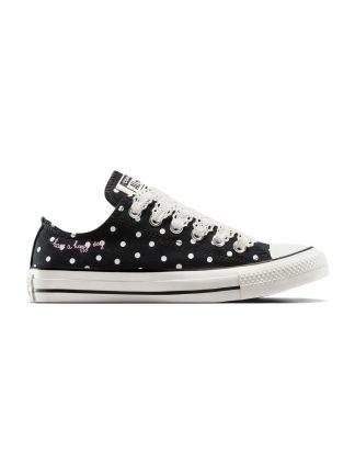 کفش کتانی زنانه مشکی مدل چاک تیلور آل استار کانورس تصویر ۱