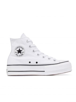 کفش کتانی ساق بلند زنانه سفید مدل Chuck Taylor All Star کانورس تصویر ۱